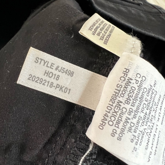 J.crew Womens Mercantile J5498 Straight Leg Jean Black Pockets Mid Rise Denim 28 - Picture 8 of 11